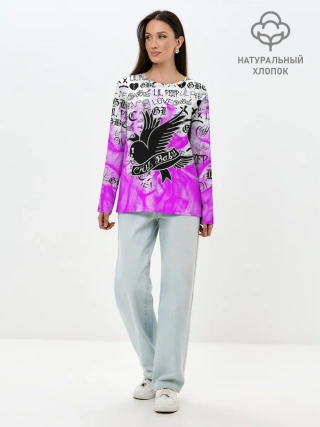 Лонгслив женский. Хлопок / CRY BABY LIL PEEP