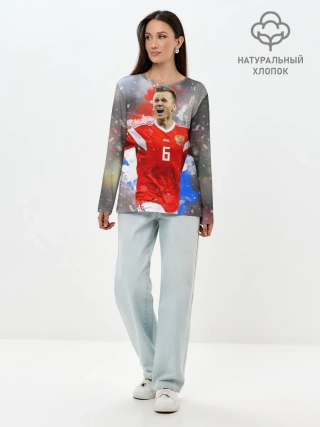 Лонгслив женский. Хлопок / Денис Черышев