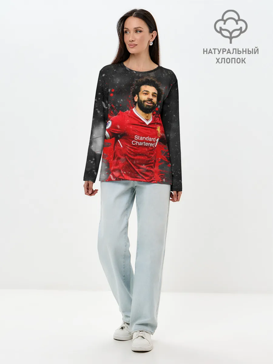 Лонгслив женский. Хлопок / Мохаммед Салах