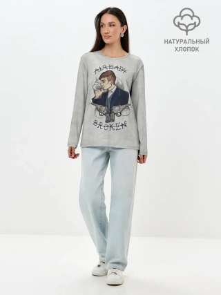 Лонгслив женский. Хлопок / Already Broken