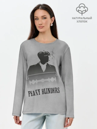 Лонгслив женский. Хлопок / Острые козырьки