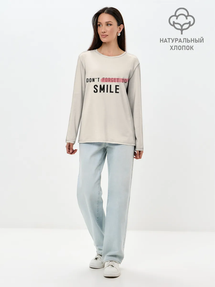 Лонгслив женский. Хлопок / НЕ