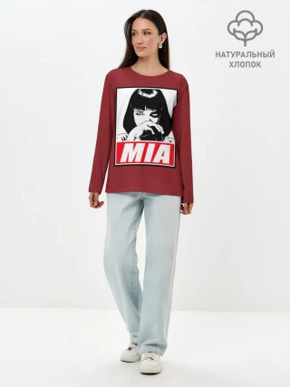 Лонгслив женский. Хлопок / MIA