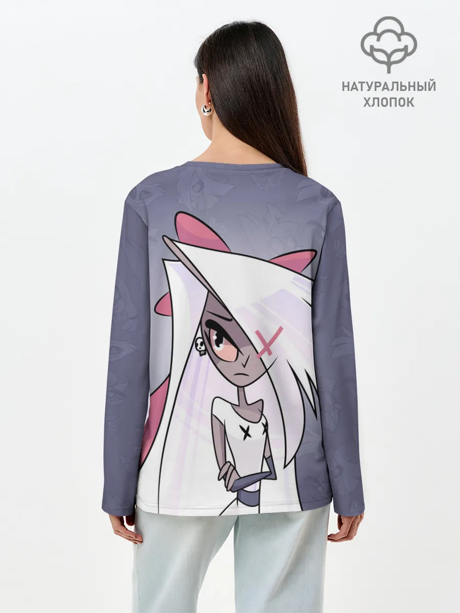 Лонгслив женский. Хлопок / ОТЕЛЬ ХАЗБИН ВЕГГИ