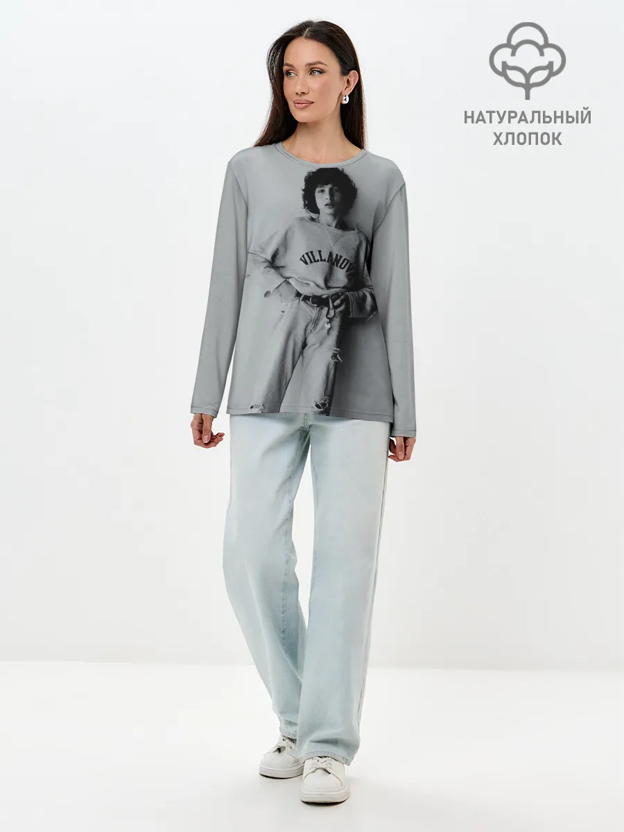 Лонгслив женский. Хлопок / finn wolfhard