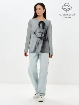 Лонгслив женский. Хлопок / finn wolfhard