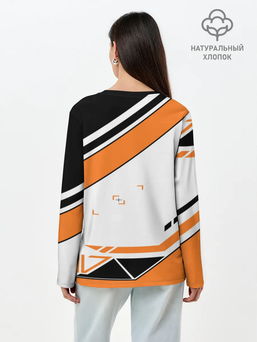 Лонгслив женский. Хлопок / Cs Go Asiimov Style #2