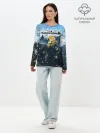 Лонгслив женский. Хлопок / Minecraft / Майнкрафт
