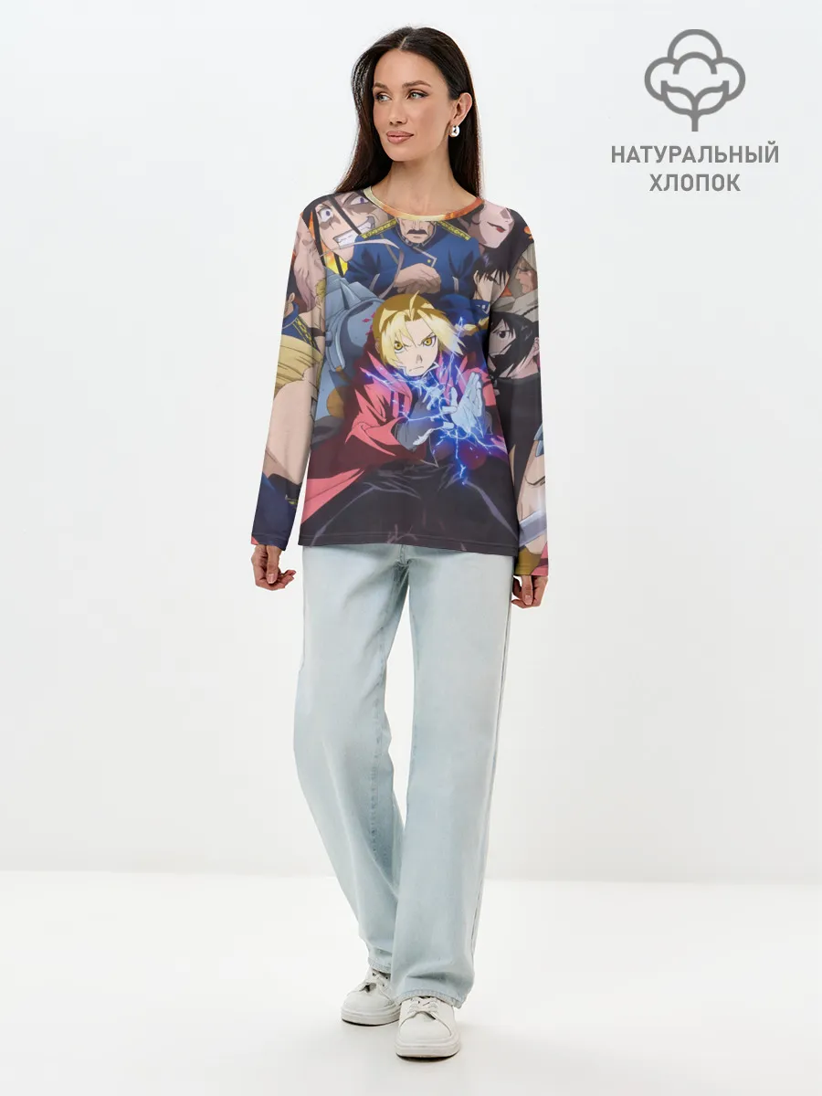 Лонгслив женский. Хлопок / Fullmetal Alchemist Brotherhood