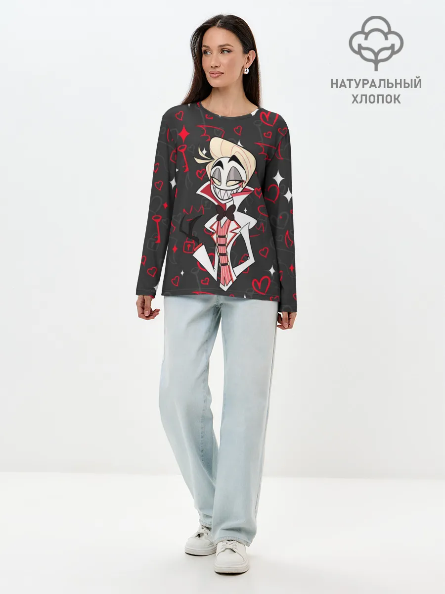 Лонгслив женский. Хлопок / ОТЕЛЬ ХАЗБИН ЭШЛИ