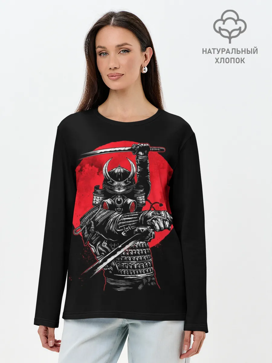 Лонгслив женский. Хлопок / Sамурай