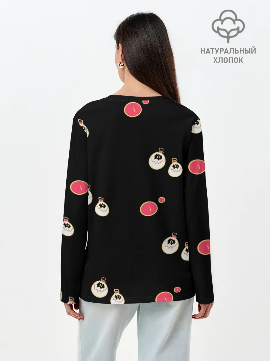 Лонгслив женский. Хлопок / Отель хазбин