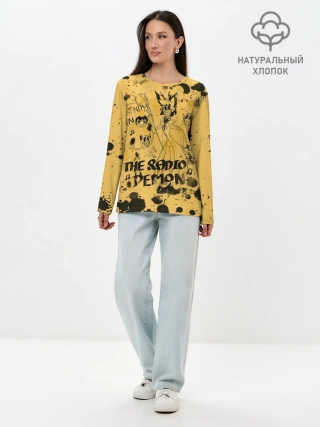 Лонгслив женский. Хлопок / Hazbin Hotel