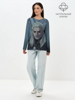 Лонгслив женский. Хлопок / НЕТФЛИКС ВЕДЬМАК