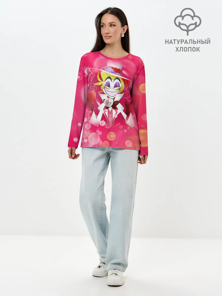 Лонгслив женский. Хлопок / Отель хазбин