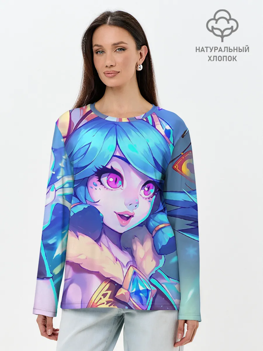 Лонгслив женский. Хлопок / Нико