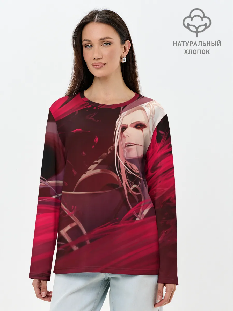 Лонгслив женский. Хлопок / Владимир