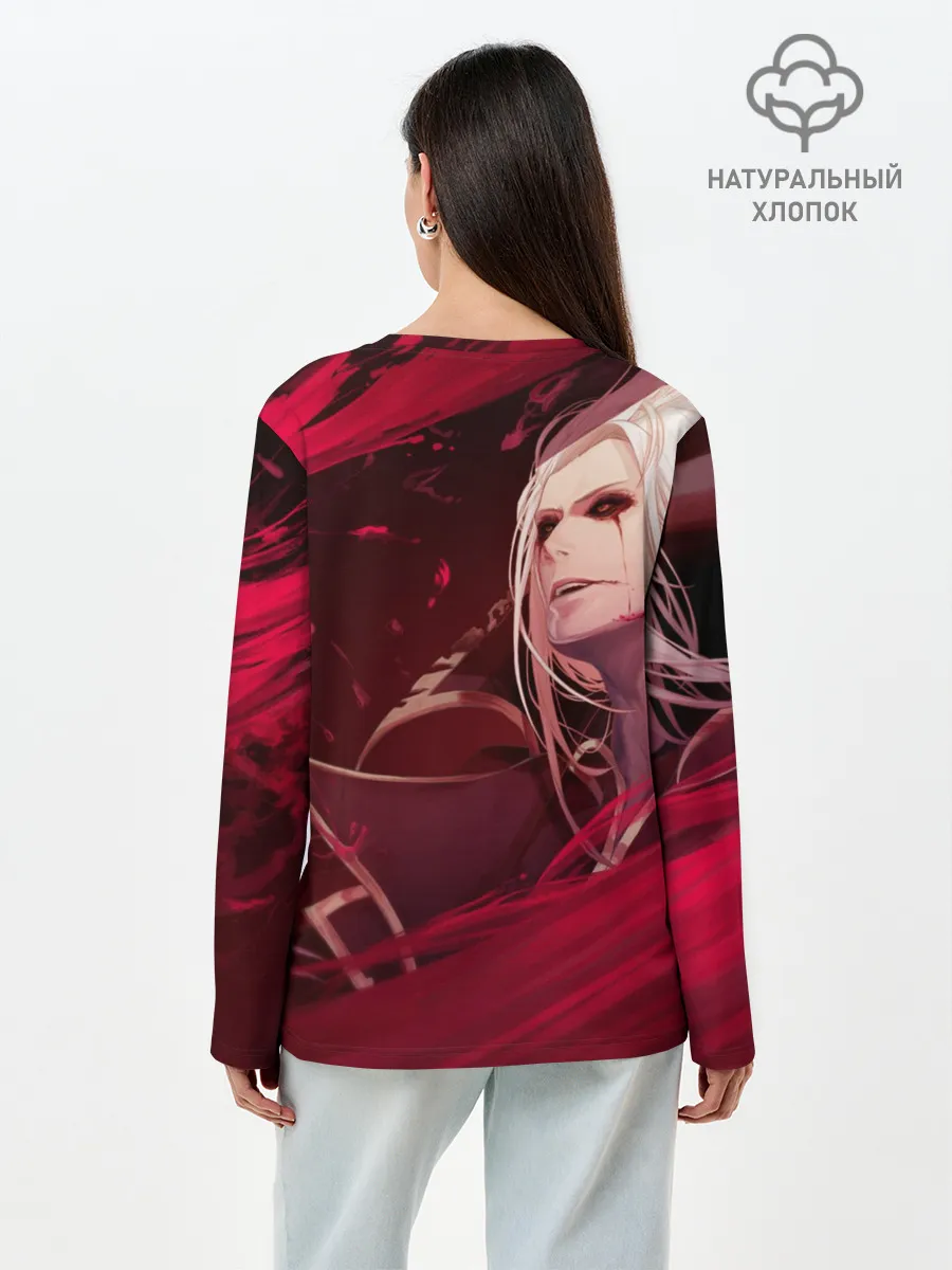 Лонгслив женский. Хлопок / Владимир