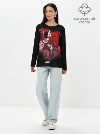 Лонгслив женский. Хлопок / Отель хазбин
