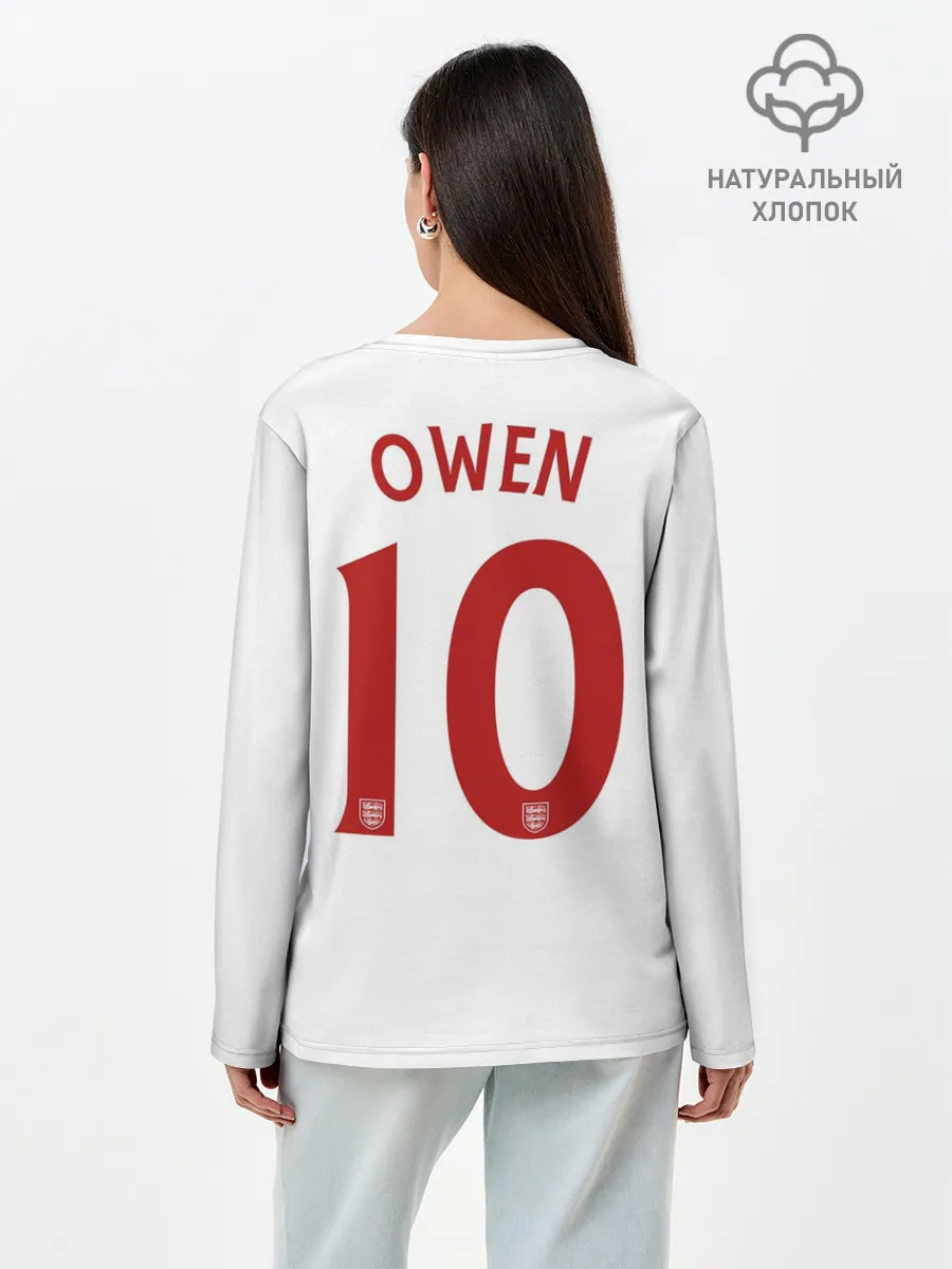 Лонгслив женский. Хлопок / Майкл Оуэн Англия Ретро