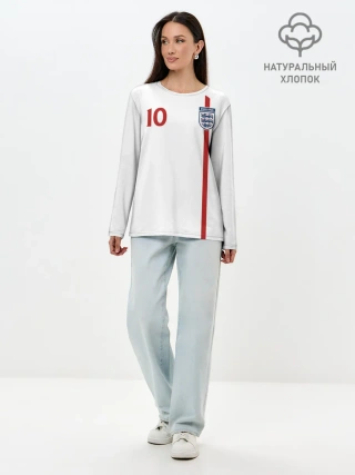 Лонгслив женский. Хлопок / Майкл Оуэн Англия Ретро