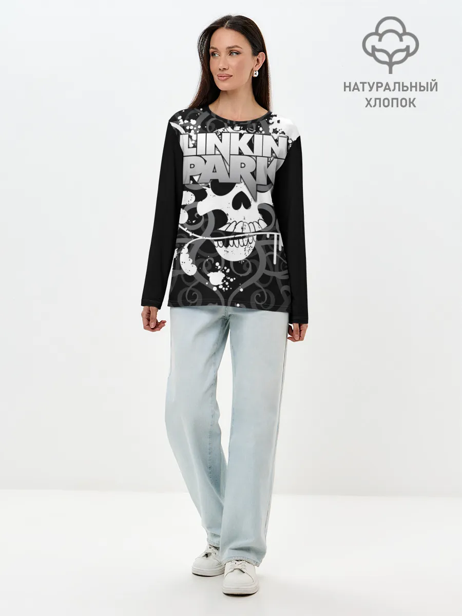 Лонгслив женский. Хлопок / Linkin Park