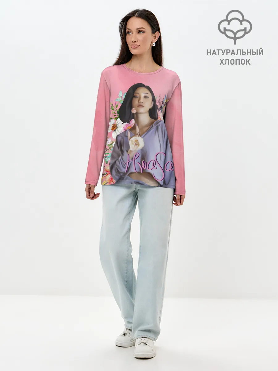 Лонгслив женский. Хлопок / Хва Са