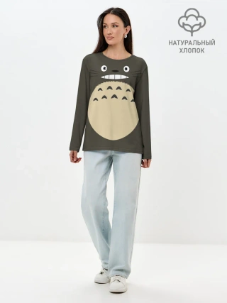 Лонгслив женский. Хлопок / Totoro