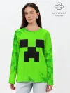 Лонгслив женский. Хлопок / MINECRAFT