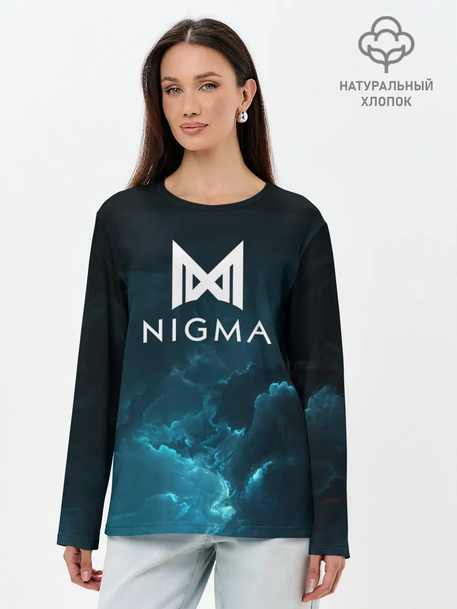 Лонгслив женский. Хлопок / Nigma