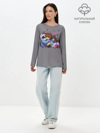 Лонгслив женский. Хлопок / UNDERTALE