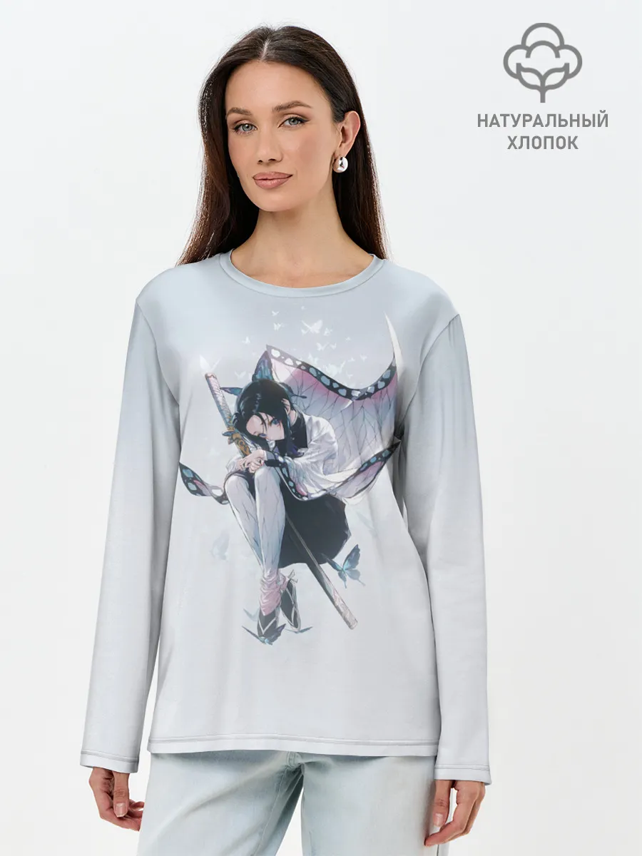Лонгслив женский. Хлопок / Shinobu Kochou