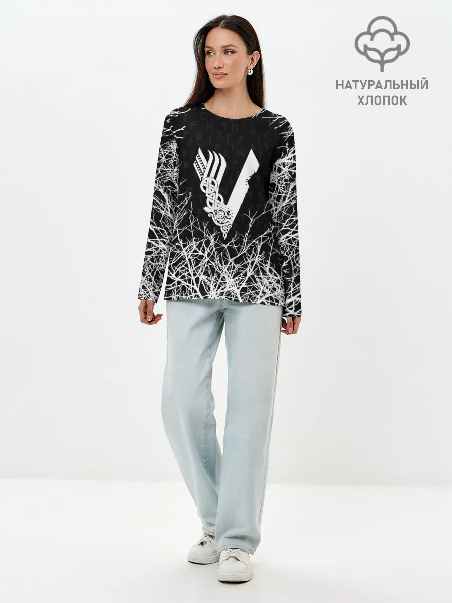 Лонгслив женский. Хлопок / ВИКИНГИ