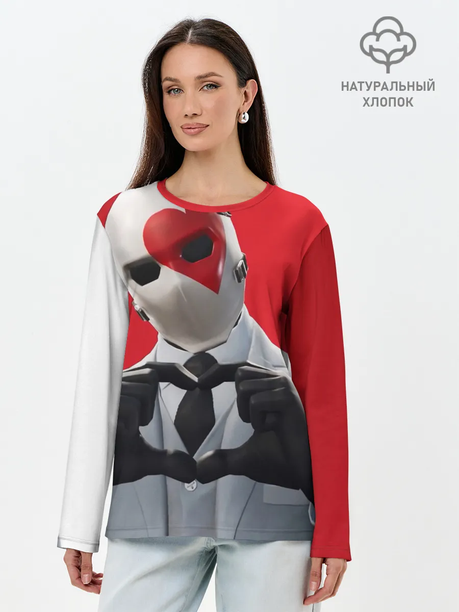 Лонгслив женский. Хлопок / Fortnite