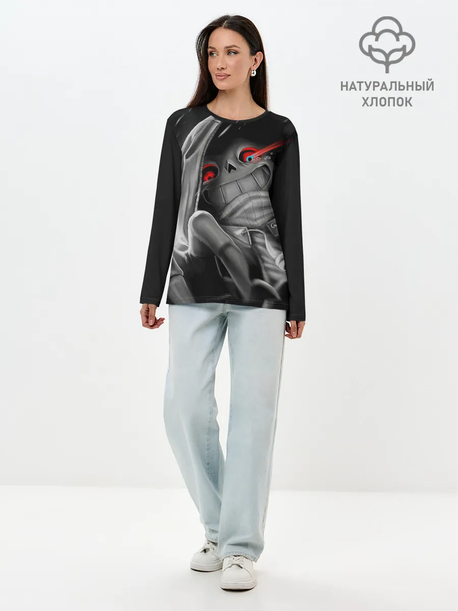 Лонгслив женский. Хлопок / UNDERTALE