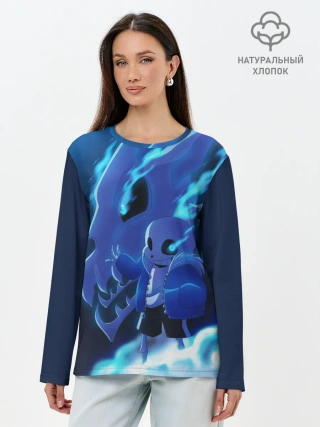 Лонгслив женский. Хлопок / UNDERTALE