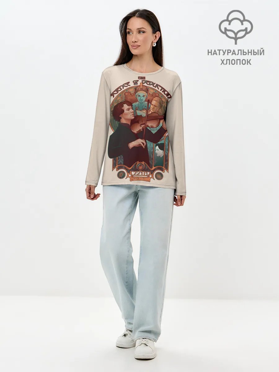 Лонгслив женский. Хлопок / Sherlock