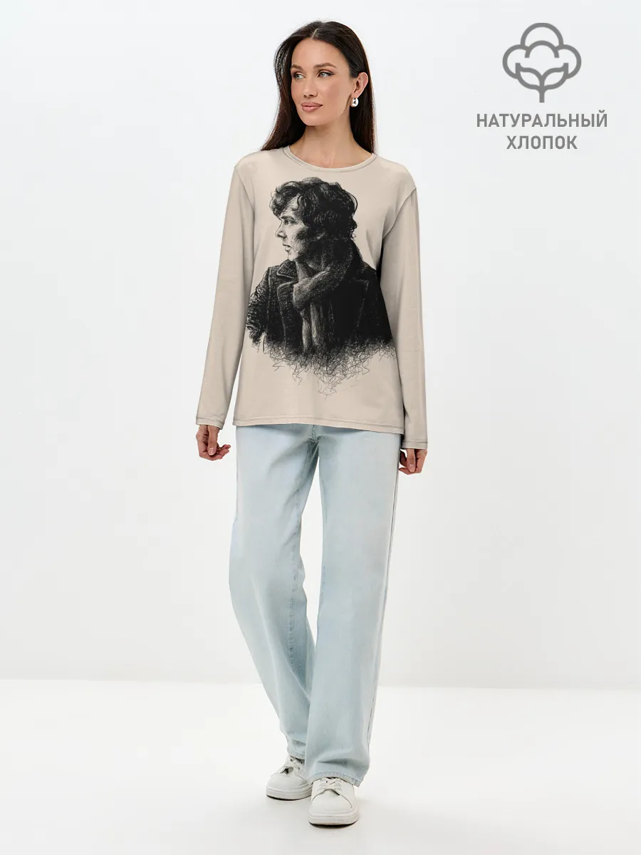 Лонгслив женский. Хлопок / Sherlock