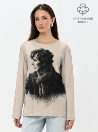Лонгслив женский. Хлопок / Sherlock