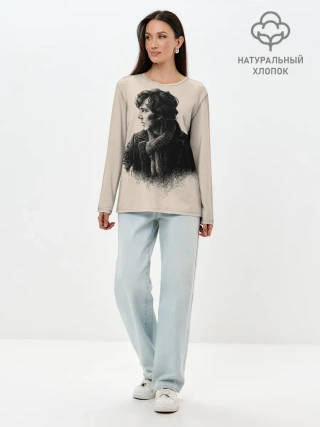 Лонгслив женский. Хлопок / Sherlock