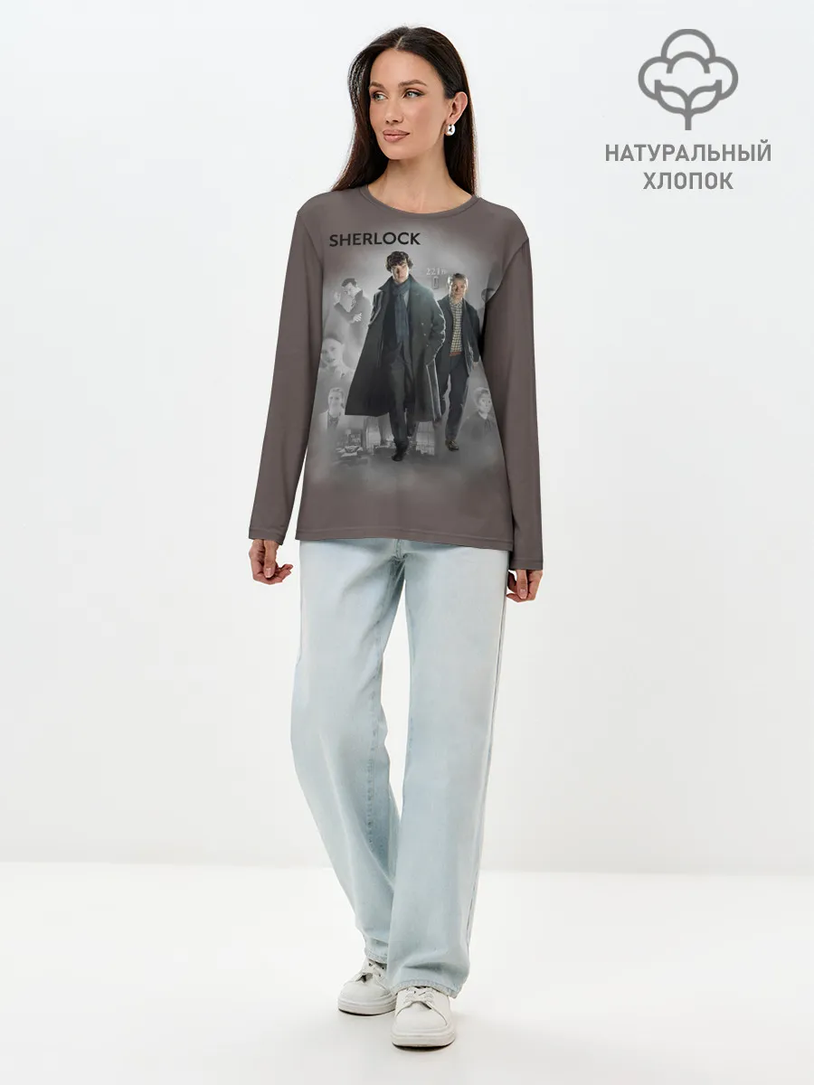 Лонгслив женский. Хлопок / SHERLOCK | ШЕРЛОК