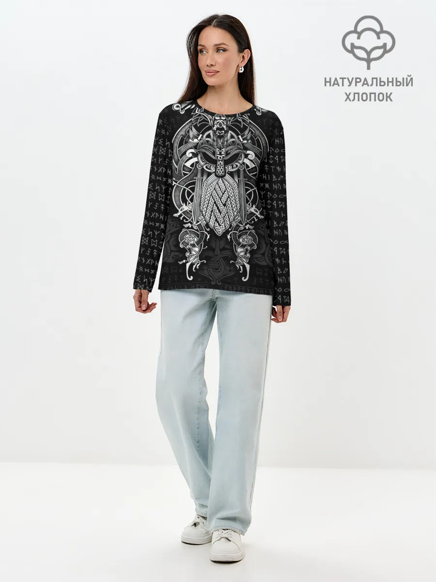 Лонгслив женский. Хлопок / Viking