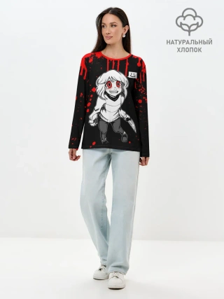 Лонгслив женский. Хлопок / UNDERTALE