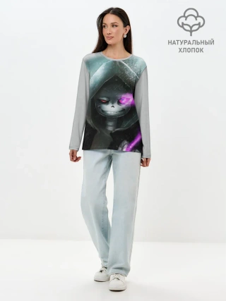 Лонгслив женский. Хлопок / UNDERTALE