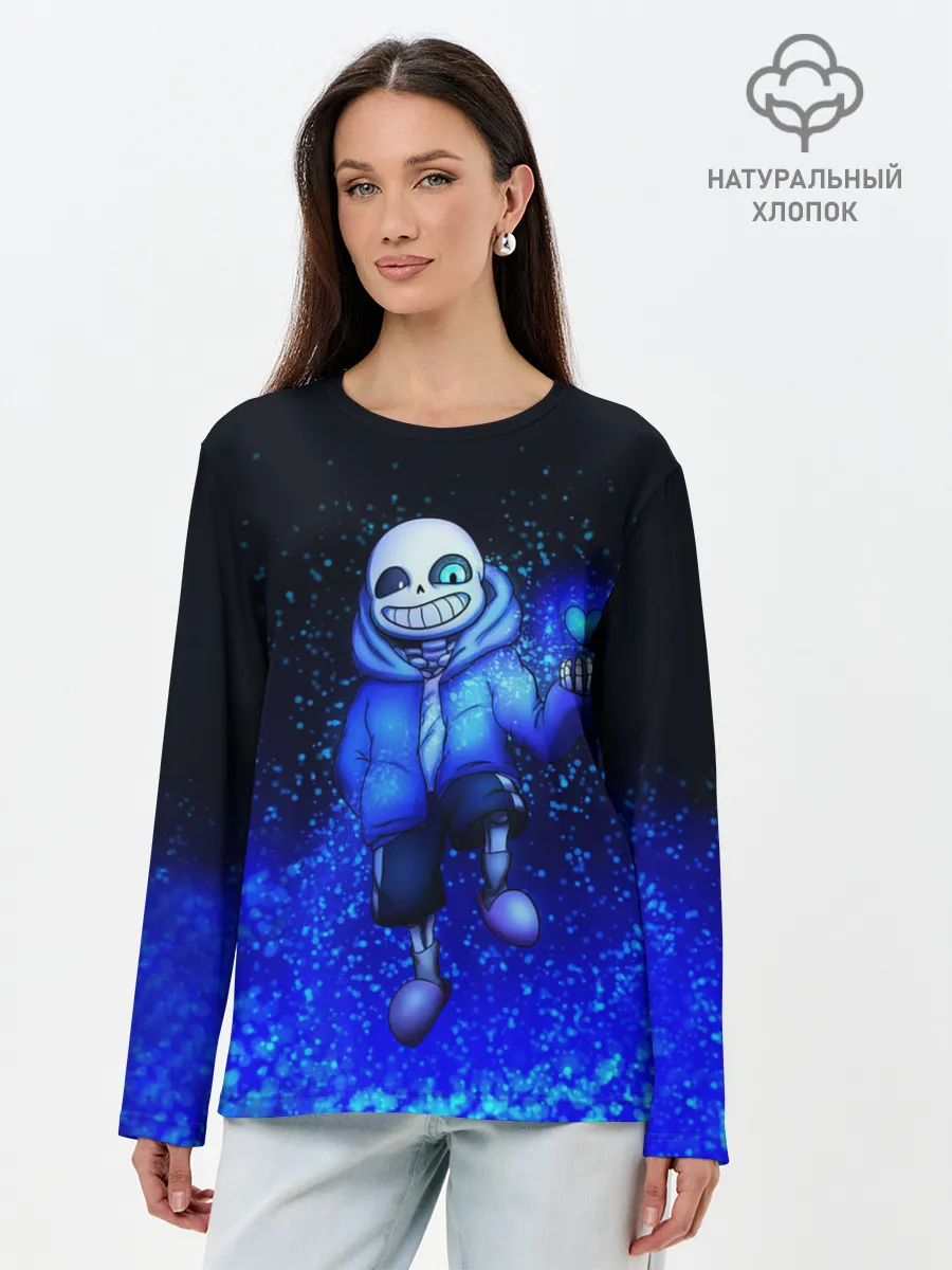 Лонгслив женский. Хлопок / UNDERTALE