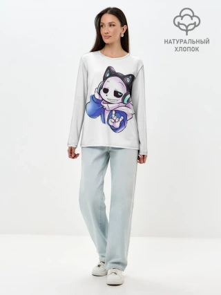 Лонгслив женский. Хлопок / UNDERTALE