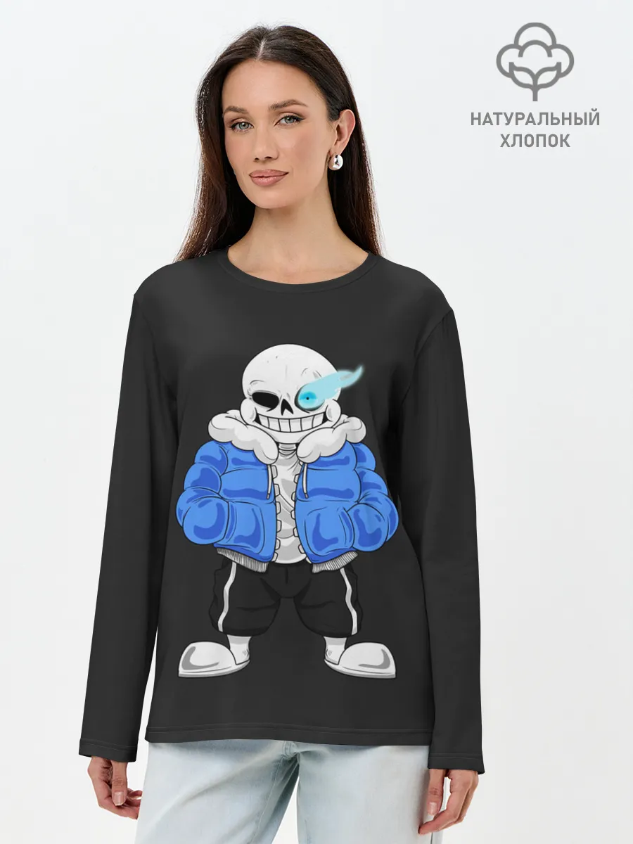 Лонгслив женский. Хлопок / UNDERTALE