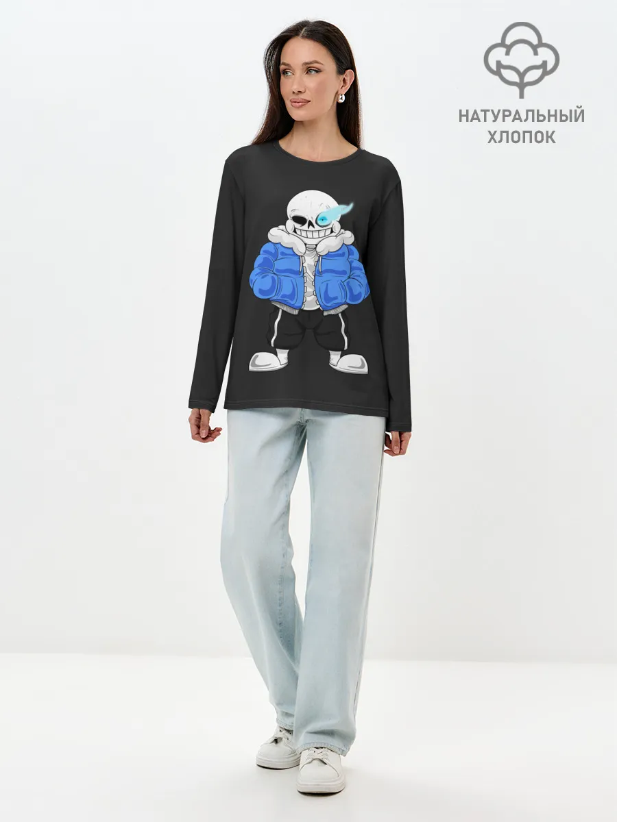 Лонгслив женский. Хлопок / UNDERTALE