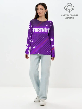 Лонгслив женский. Хлопок / FORTNITE