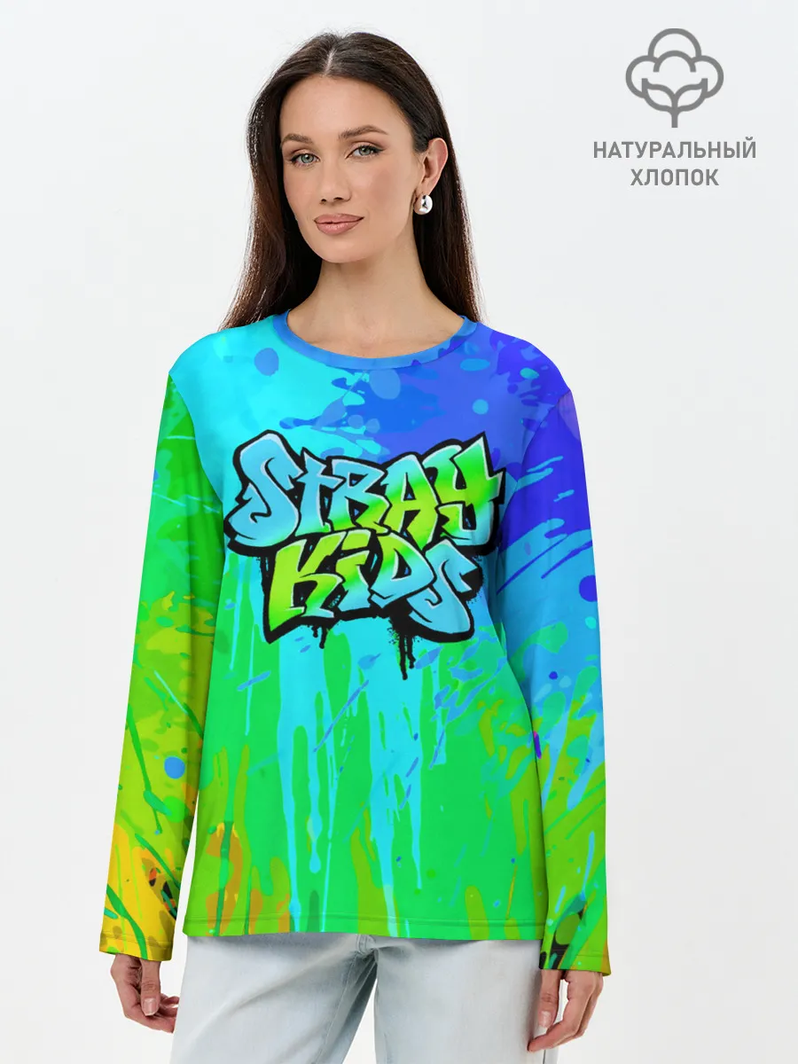 Лонгслив женский. Хлопок / Stray Kids